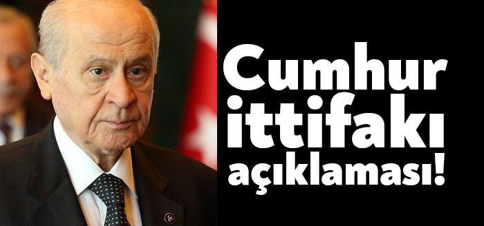 MHP Genel Başkanı Devlet Bahçeli, "Cumhur İttifakı'nın 2023 vizyonunu kundaklamaya
