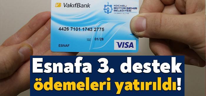 Kocaeli Büyükşehir Belediyesi 2. Dönem Pandemi Destek Paketi kapsamında esnaf