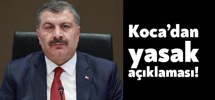 Sağlık Bakanı Fahrettin Koca, hafta sonu kısıtlaması hakkında yeni bir