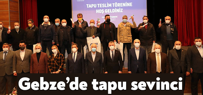 Gebze Pelitli Mahallesi’nde tamamlanan konut ve ticari alanların hak sahiplerine