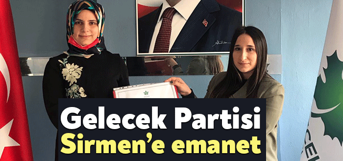 Gelecek Partisi Gölcük İlçe Gençlik Kolları Başkanlığına Sefa Sirmen’in yeğeni