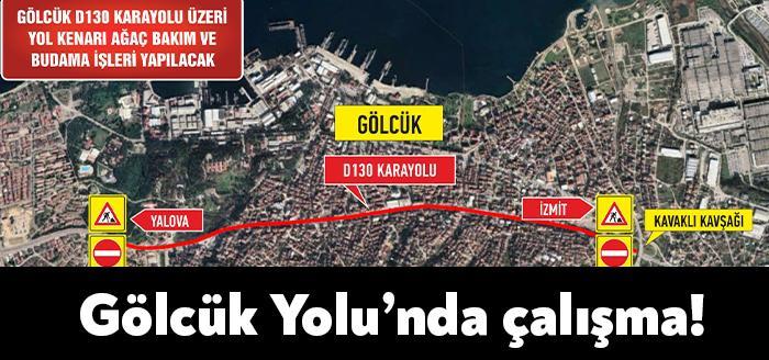Kocaeli Büyükşehir Belediyesi hafta sonu Gölcük ilçesi D-130 Karayolu kenarında