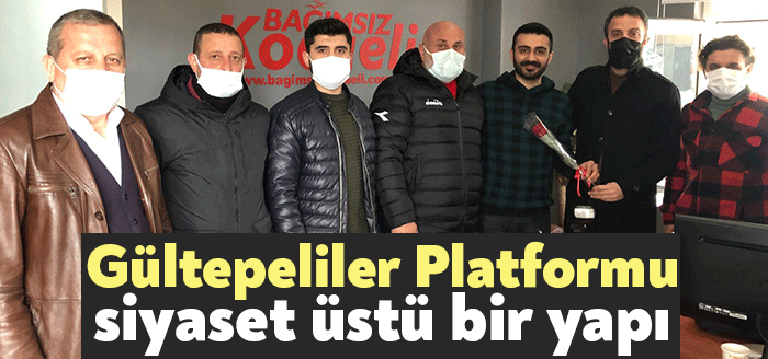İzmit Gültepeliler Platformu Başkanı Taner Sinan Çakırer, oluşumlarının tüm siyasi