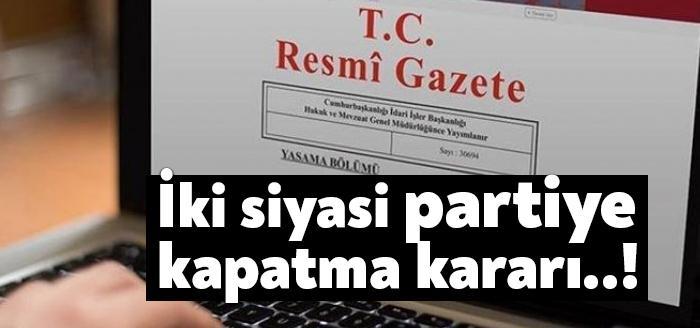 AYM, Engelsiz Türkiye Partisi ile Büyük Türkiye Partisi'nin kongre süreçlerine