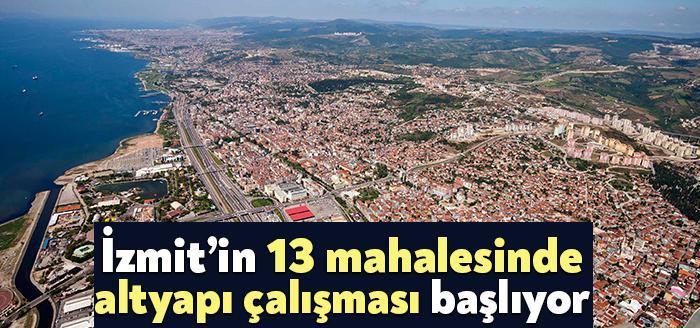 Kocaeli Büyükşehir Belediyesi (KBB) İSU Genel Müdürlüğü, İzmit ilçesinin altyapı