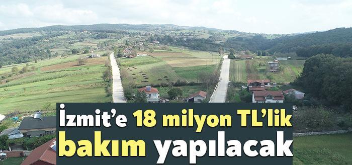 İzmit yolları için 15 bin ton asfalt serimi, 10 bin