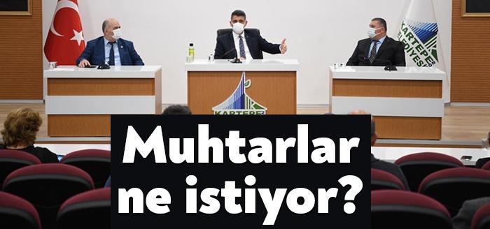 Kartepe Belediye Başkanı Av.M.Mustafa Kocaman, Kartepeli muhtarlarla bir araya geldi.