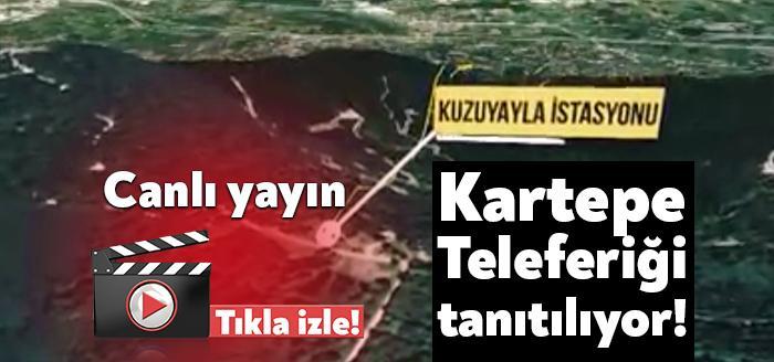 Kartepe Teleferiği tanıtım toplantısı bugün Kocaeli Kongre Merkezi'nde gerçekleştiriliyor. canlı