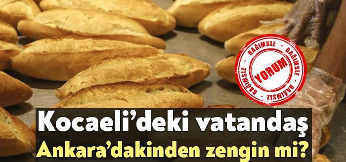 Kocaeli Fırıncılar Odası, Kocaeli’de ekmeğin fiyatını 2 TL yaptı. Ankara’da