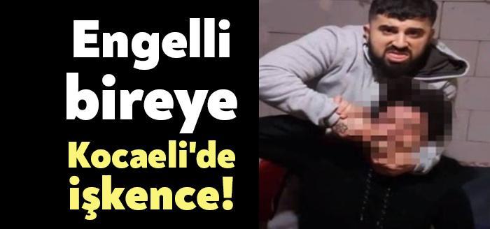 İzmit'te işitme engelli Engin E.’ye şiddet uygularken çekilmiş görüntüleri sosyal medyada