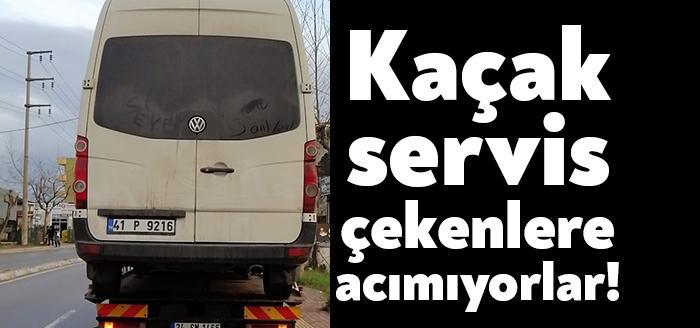 Kocaeli’de yasal olmayan devir ve kapsam dışı personel servisi taşımacılığı