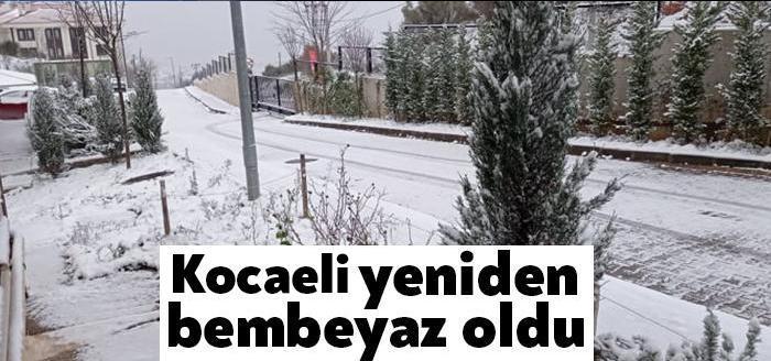 Kocaeli’de bu yıl üçüncü kez kar yağışı etkili oldu. Yüksek