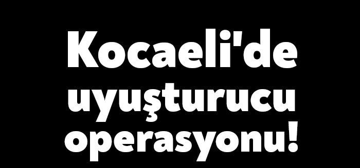 Kocaeli İl Emniyet Müdürlüğü ve Kocaeli İl Jandarma Komutanlığı ekipleri,