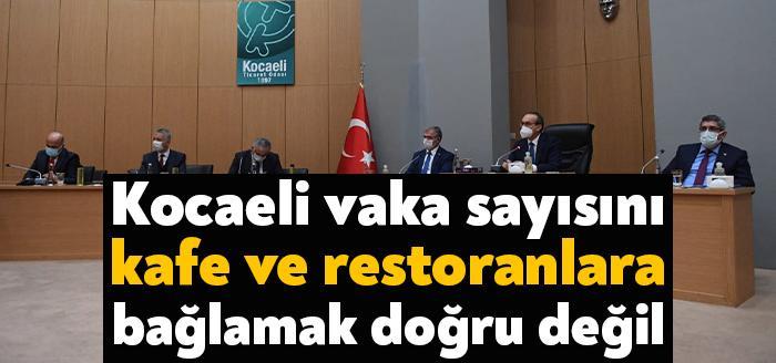 Kocaeli Ticaret Odası’nın organizasyonuyla kafe ve restoran sahipleriyle istişare toplantısında