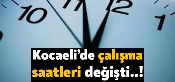 Kocaeli İl Umumi Hıfzıssıhha Kurulu İçişleri Bakanlığı genelgesiyle Kocaeli'de iş
