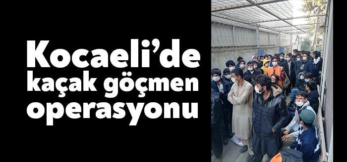 Kocaeli Emniyet Müdürlüğü ekipleri tarafından Darıca’da yapılan çalışmalarda Afganistan uyruklu
