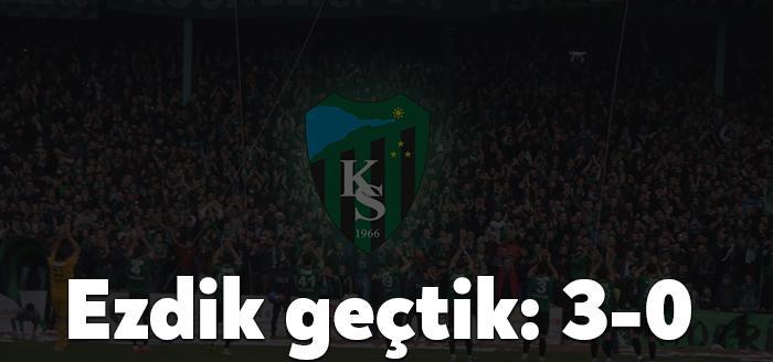 Kocaelispor, bugün ligin güçlü takımlarından Ankara Demirspor’U 3-0 yenerek 3