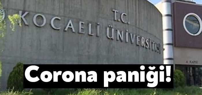 Kocaeli Üniversitesi Denizcilik Fakültesi'nde çalışan bir personelin corona virüsü testi