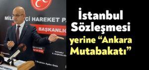 MHP, İstanbul Sözleşmesi yerine “Ankara Mutabakatı” dedi