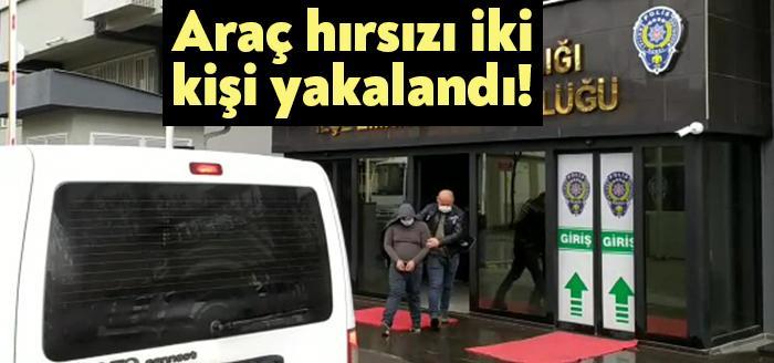 Gebze’de ve Çayırova’da park halindeki araçlardan hırsızlık yaptıkları belirlenen 2