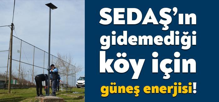 Kent genelinde birçok noktada güneş enerjili led aydınlatma sistemini kuran