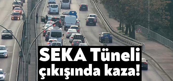 Kocaeli’nin İzmit ilçesinde yer alan Seka Tüneli çıkışında az önce