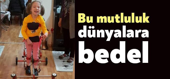 Kocaeli'nin Dilovası ilçesinde doğuştan Serebral Palsi (SP) hastası olan Miray