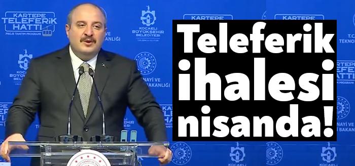 Sanayi ve Teknoloji Bakanı Mustafa Varank Kartepe Teleferiği tanıtım toplantısında