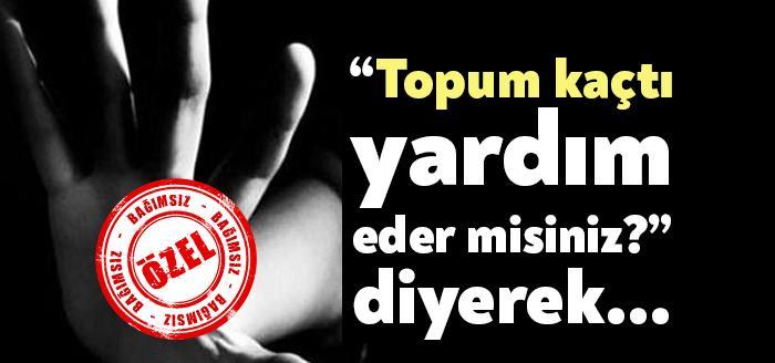 Kocaeli’nin Kartepe ilçesinde, evlerinin önünde oturan iki kız çocuğunu “Topum