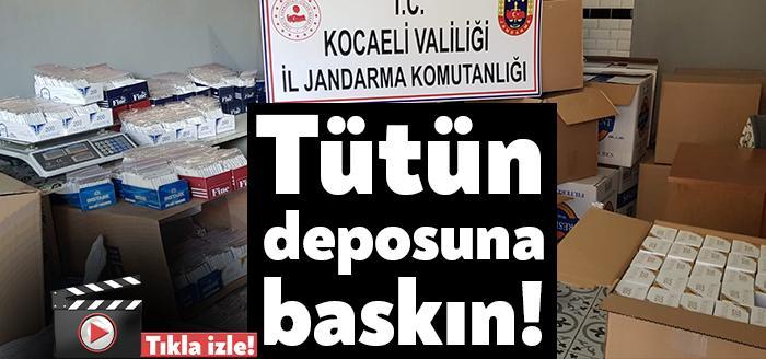 İzmit Mehmet Ali Paşa Mahallesinde bulunan bir depoda yapılan aramalarda