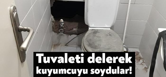Körfez Kuzey Mahallesinde bulunan bir kuyumcunun yanındaki iş yerinin duvarını
