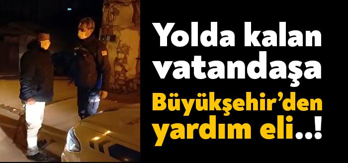 İzmit Halkevi durağında sokağa çıkma yasağının başladığı başladığı saatlerde evine