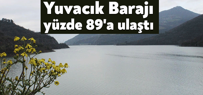 Kocaeli'nin içme suyu ihtiyacının karşılandığı Yuvacık Barajı'nda kar ve yağmur