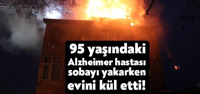 Kocaeli'nin Körfez ilçesinde 95 yaşındaki Alzheimer hastası adamın ısınmak için
