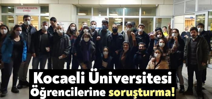 Boğaziçi Üniversitesi öğrencilerine destek veren Kocaeli Üniversitesi öğrencilerine hem üniversite