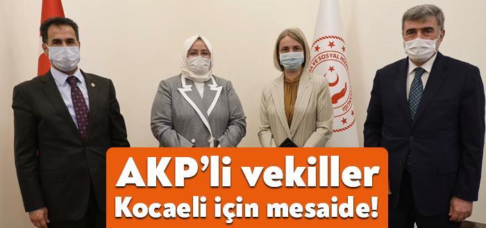 AKP Kocaeli milletvekilleri Emine Zeybek, Sami Çakır ve Cemil Yaman