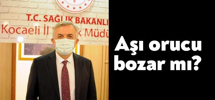 Kocaeli İl Sağlık Müdürü Yüksel Pehlevan, ramazan dolayısıyla aşı randevularında