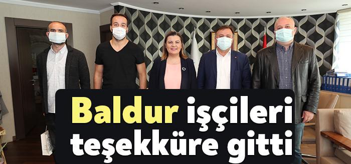 Geçtiğimiz aylarda greve çıkan Baldur Süspansiyon işçileri, desteklerinden dolayı İzmit