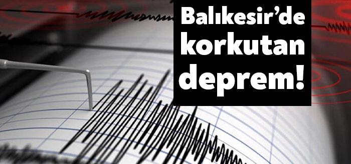 AFAD tarafından yapılan açıklamaya göre Balıkesir'de 4.0 büyüklüğünde deprem meydana