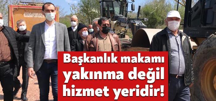 AKP İzmit İlçe Başkanı Ali Güney, köylerde hummalı şekilde asfaltlama