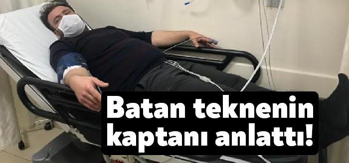 Kocaeli'nin Kandıra ilçesi açıklarında yardım çağrısında bulunduktan sonra batan teknenin