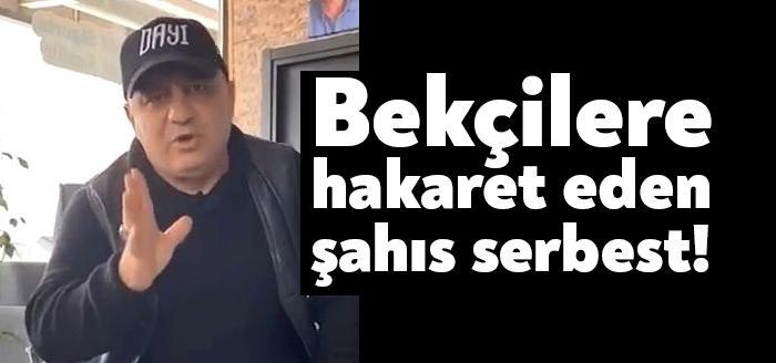 Kocaeli'nin Gölcük ilçesinde sosyal medyada paylaştığı videoda bekçilere hakaret içerikli