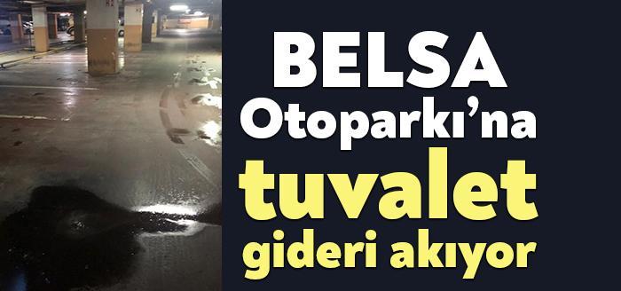 İzmit Belsa Otoparkı’nda sızdıran tuvalet giderinin tamir edilmemesi nedeniyle sızan