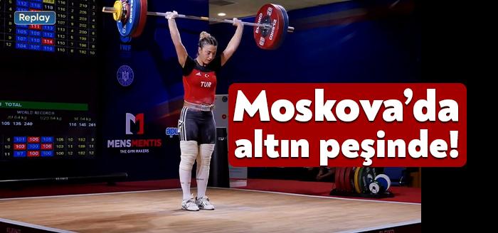 Büyükşehir Kağıtspor’un başarılı haltercisi Berfin Altun, Moskova’da Altın madalya için
