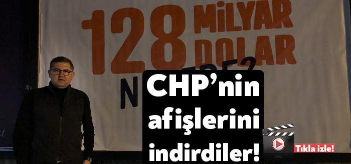 CHP Kocaeli İl Başkanlığı tarafından dün gece İzmit ilçesinde bilboardlara