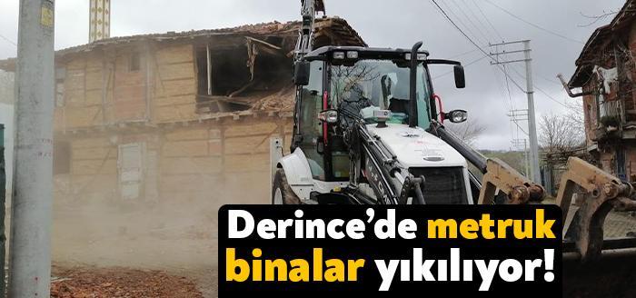 Derince genelinde tehlike arz ederek güvenliği tehdit eden yapılarla, kullanım