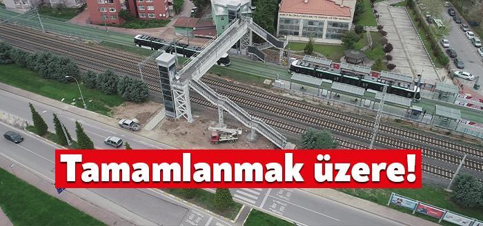 Sekapark 2. etap ile eğitim kampüsü tramvay durağı arasına yapılan