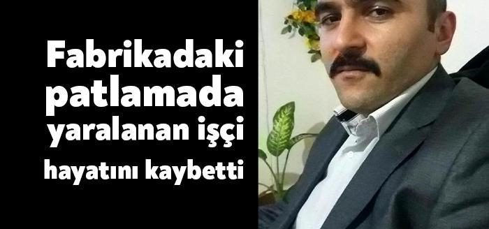 Kocaeli'nin Körfez ilçesinde döküm fabrikasında meydana gelen patlamada ağır yaralanan