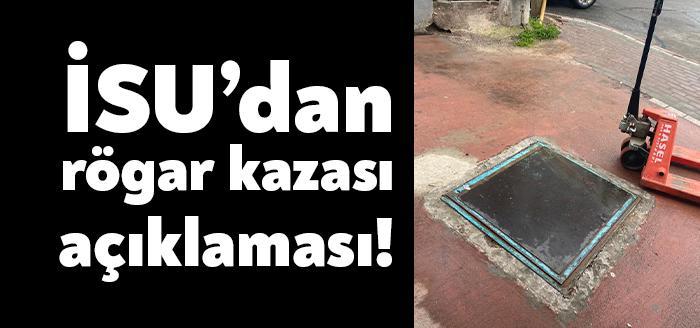 Kocaeli'nin Gebze ilçesinde meydana gelen rögar kazası sonrasında İSU bir