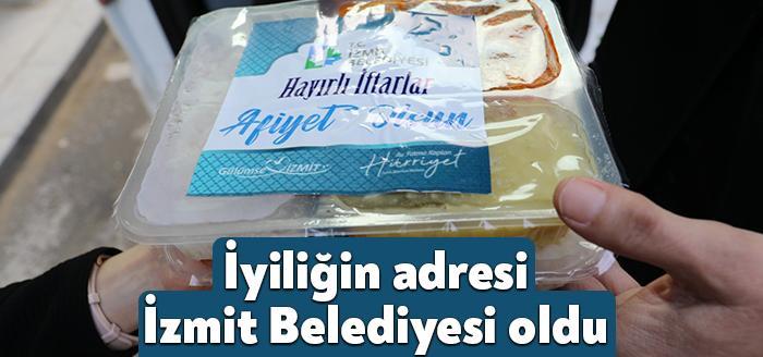 İhtiyaç sahiplerinin sofralarını bereketlendirmek isteyen İzmit Belediyesinin www.iftarizmitbel.com adresi üzerinden